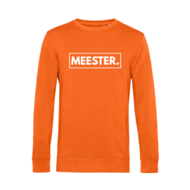 Oranje MEESTER. Sweater Klas