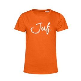 Oranje JUF. Shirt Ronde hals Krijt