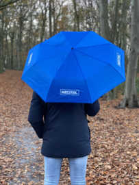 Koningsblauw MEESTER. Opvouwbare Paraplu Klas