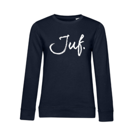 Donkerblauw . Ladyfit Sweater Krijt