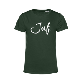 Flessengroen JUF. Shirt Ronde hals Krijt