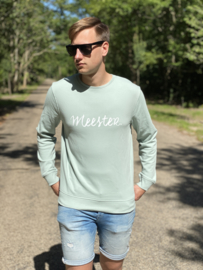 Pastel mint MEESTER. Sweater Krijt