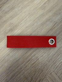 Rood JUF. Vilten Sleutelhanger Krijt