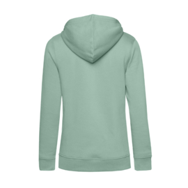 Pastel mint ONDERWIJSASSISTENT. Dames Hoodie krijt