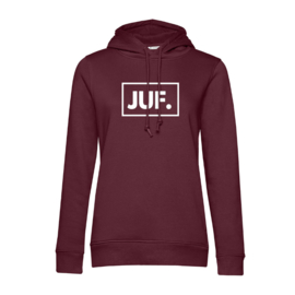 Bordeaux JUF. Hoodie klas