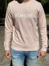 Pastel roze MEESTER. Sweater Krijt