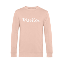 Pastel roze MEESTER. Sweater Krijt