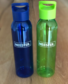 Groen MEESTER. Waterfles Klas