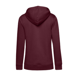 Bordeaux DOCENT. Dames Hoodie krijt