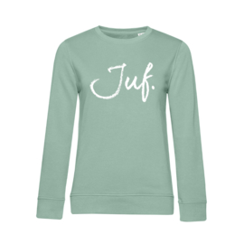 Pastel mint JUF. Sweater Krijt