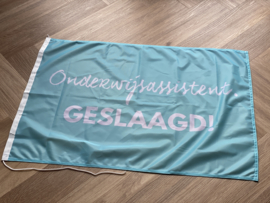 Mint ONDERWIJSASSISTENT. Geslaagd Vlag Krijt