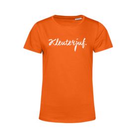 Oranje KLEUTERJUF. Shirt Ronde hals Krijt