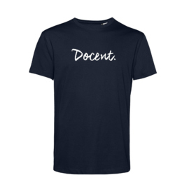 Donkerblauw DOCENT. Heren Shirt Krijt