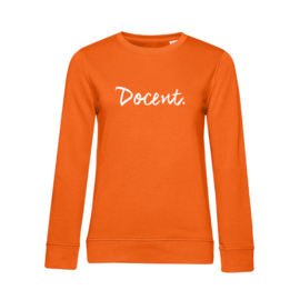 Oranje DOCENT. Dames Sweater Krijt