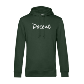 Flessengroen DOCENT. Heren Hoodie Krijt