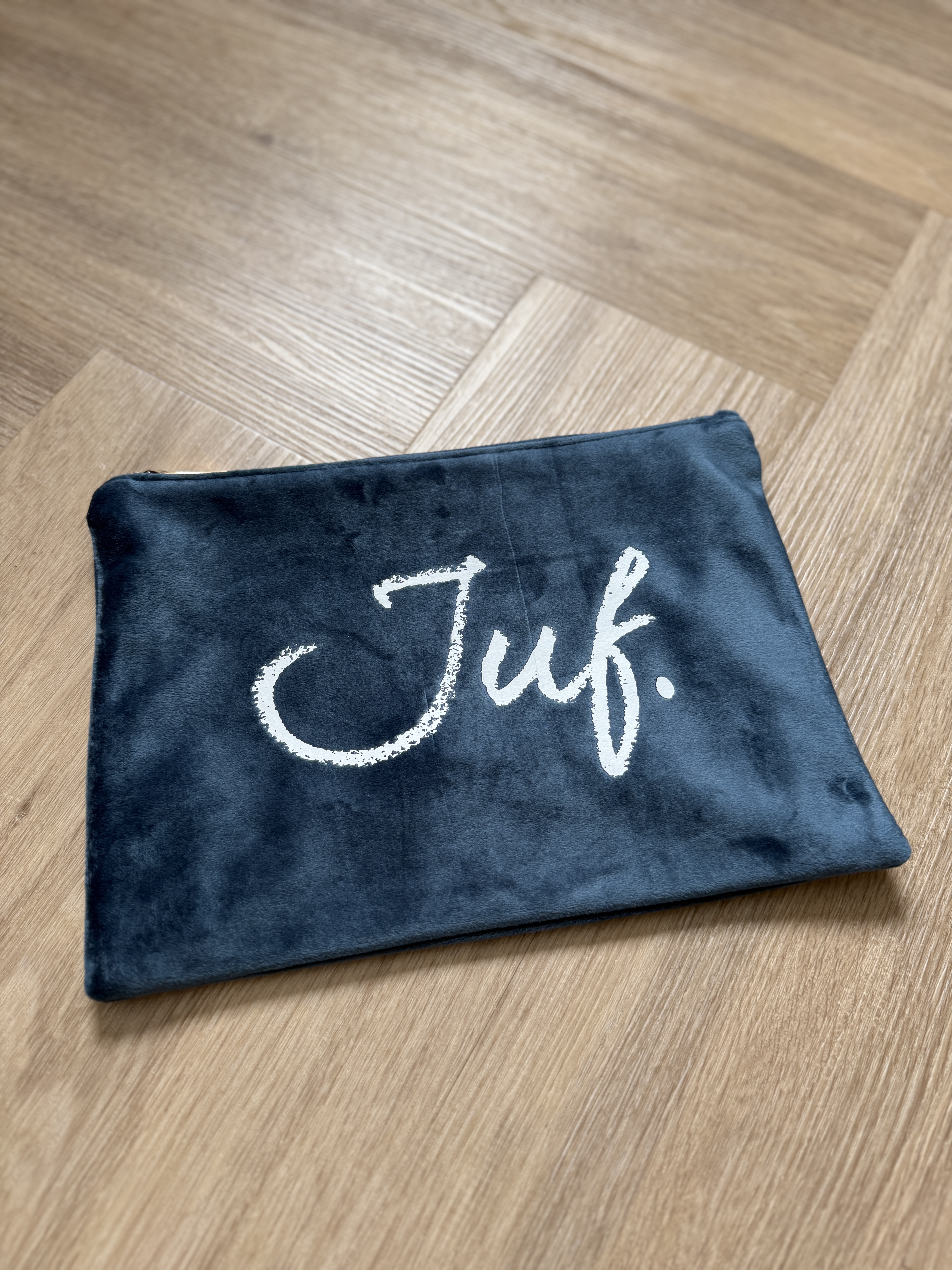 Kirstalblauw JUF. Velvet Etui Krijt Groot