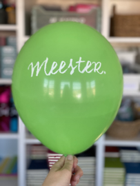 Groene MEESTER. Ballonnen (3 stuks)