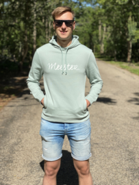 Pastel mint MEESTER. Hoodie Krijt