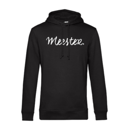 Zwart MEESTER. Hoodie Krijt