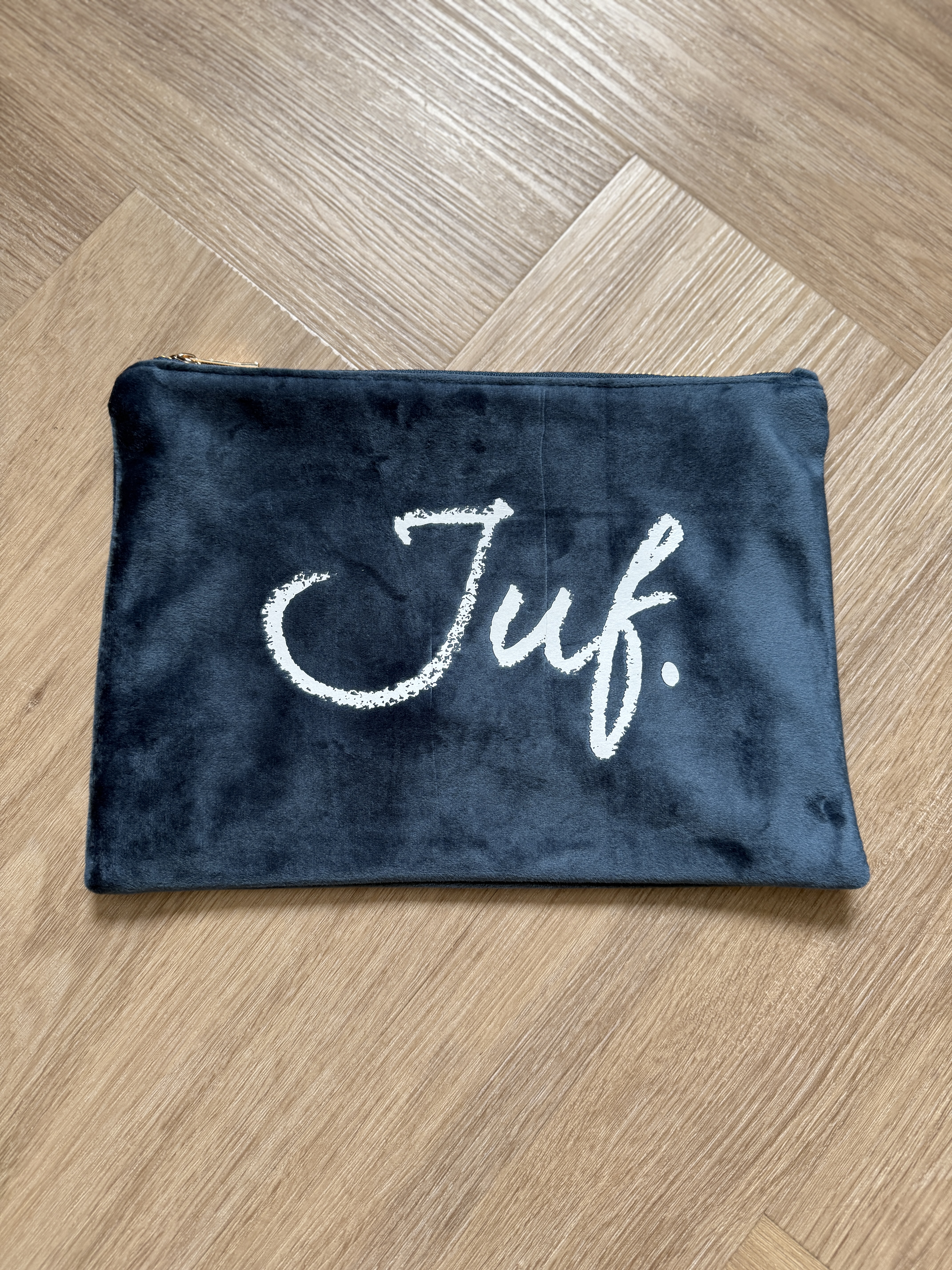 Kirstalblauw JUF. Velvet Etui Krijt Groot