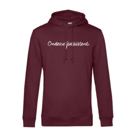 Bordeaux ONDERWIJSASSISTENT. Heren Hoodie Krijt