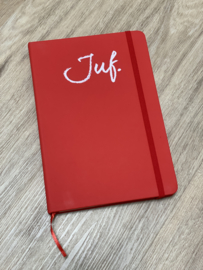 PRE-ORDER: Rood JUF. Notitieboekje Krijt
