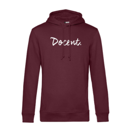 Bordeaux DOCENT. Heren Hoodie Krijt