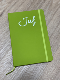 PRE-ORDER: Groen JUF. Notitieboekje Krijt