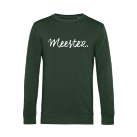 Flessengroen MEESTER. Sweater Krijt