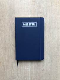 Donkerblauw MEESTER. Notitieboekje Klas