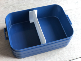 Donkerblauw JUF. Lunchbox Krijt