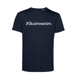 Donkerblauw KLEUTERMEESTER. Shirt Krijt