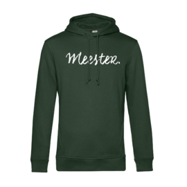 Flessengroen MEESTER. Hoodie Krijt