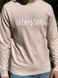 Pastel roze MEESTER. Sweater Krijt