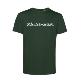 Flessengroen KLEUTERMEESTER. Shirt Krijt