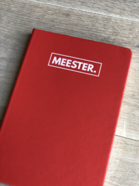 Rood MEESTER. Notitieboekje Klas