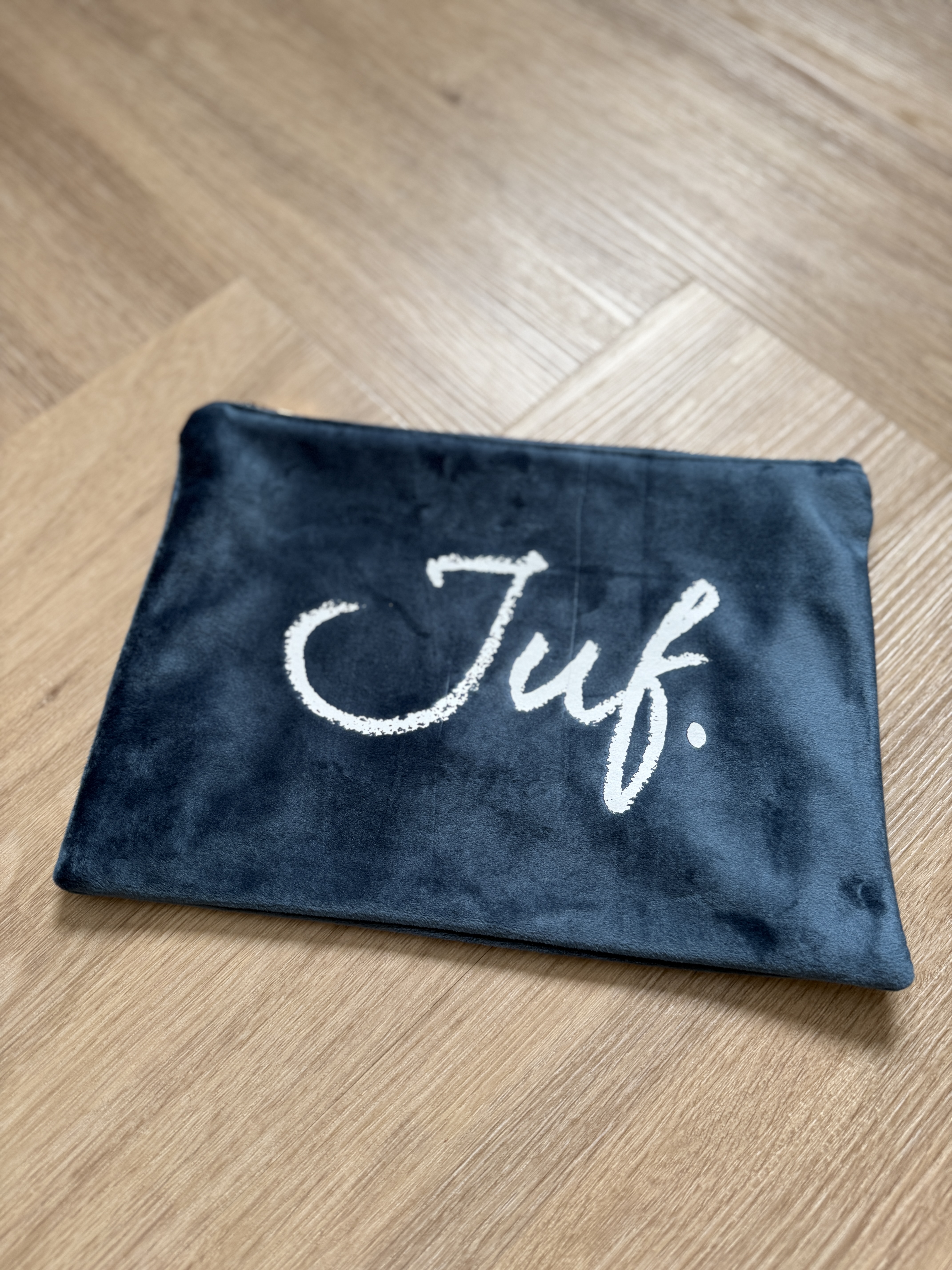 Kirstalblauw JUF. Velvet Etui Krijt Groot