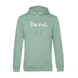 Pastel mint DOCENT. Heren Hoodie Krijt