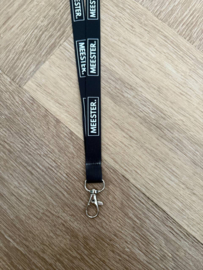 Zwart/Grijs MEESTER. Keycord Klas