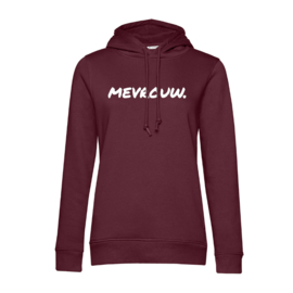 Bordeaux MEVROUW. Hoodie