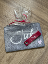 JUF. Cadeaupakket etui en sleutelhanger