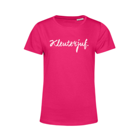 Fuchsia KLEUTERJUF. Shirt Ronde hals Krijt