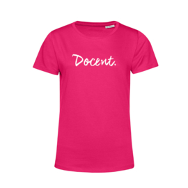 Fuchsia DOCENT. Dames Shirt Ronde hals Krijt