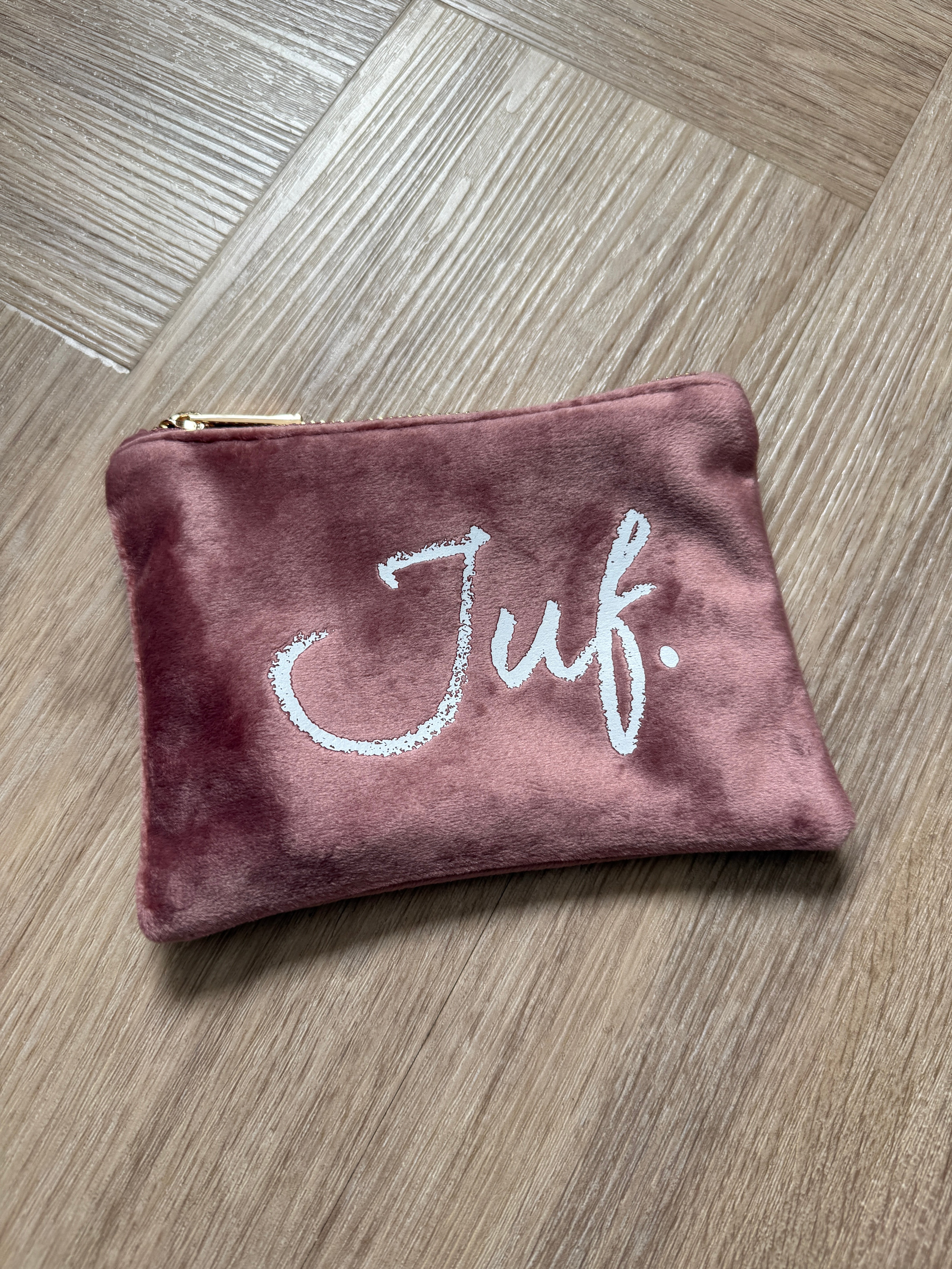 Zachtroze JUF. Velvet Etui Krijt Klein