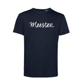 Donkerblauw MEESTER. Shirt Krijt