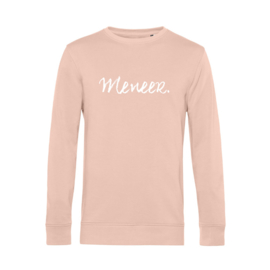 Pastel roze MENEER. Sweater Krijt