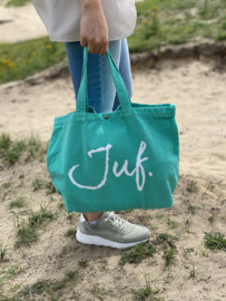 Mint JUF. Canvas shopper Krijt (Dubbelzijdig)