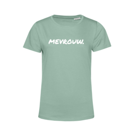 Pastel mint MEVROUW. Shirt Ronde hals