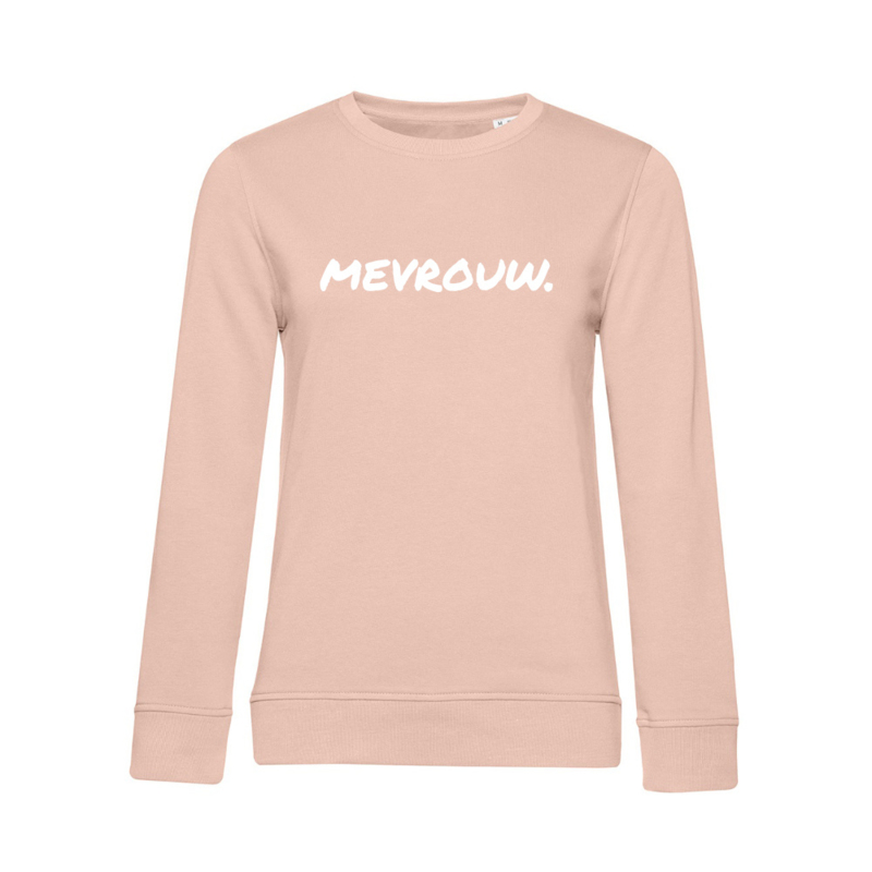 Pastel roze MEVROUW. Sweater