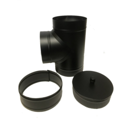 ISOTUBE Plus 5cm isolatie DW150-250mm T-stuk met dop - zwart